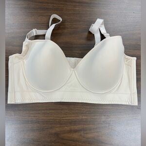 Women Seamless back smoothing Push Up Bra 3/4 Coverage Soft Padded Underwire.